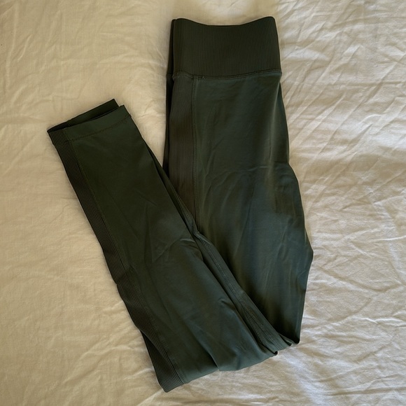 All Access NYC Green Ribbed Leggings - Picture 2 of 7